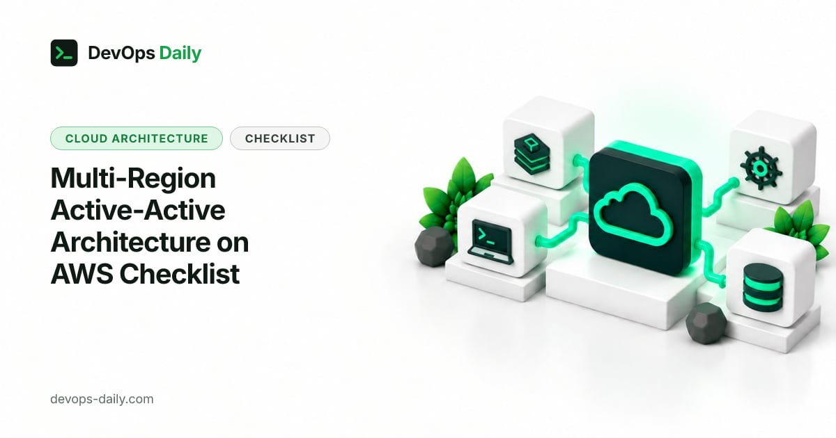 Multi-Region Active-Active Architecture on AWS Checklist