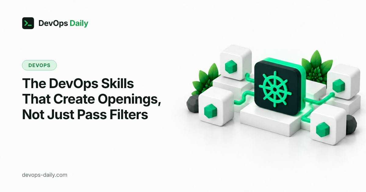The DevOps Skills That Create Openings, Not Just Pass Filters