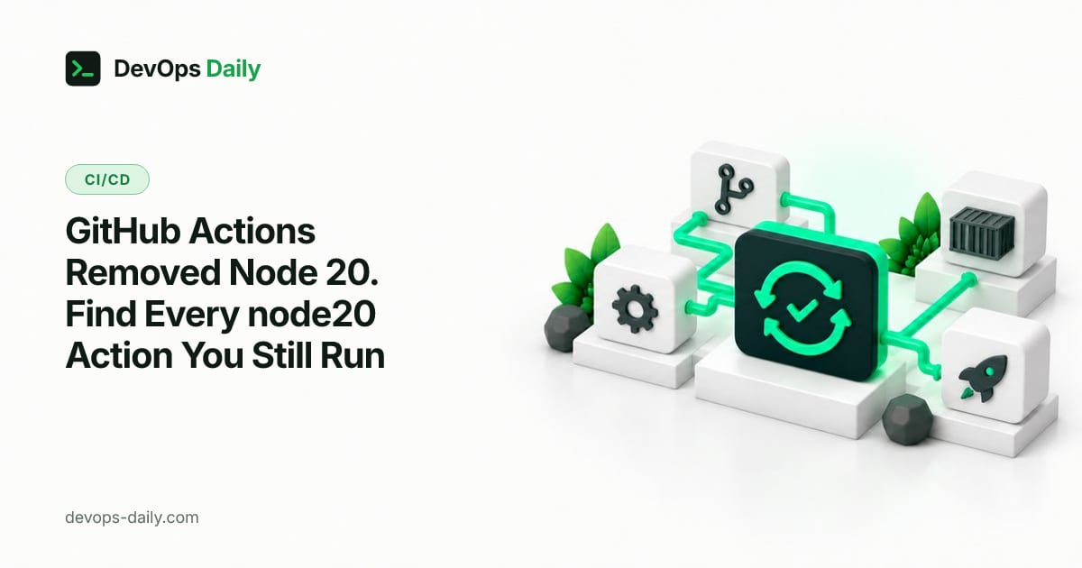 GitHub Actions Removed Node 20. Find Every node20 Action You Still Run