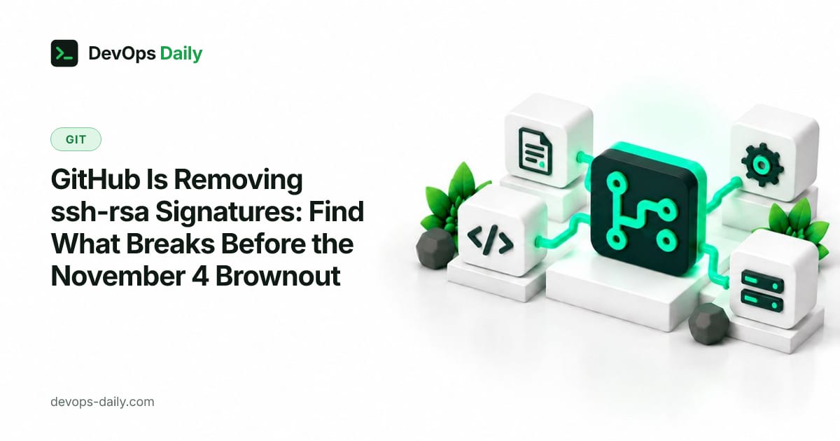 GitHub Is Removing ssh-rsa Signatures: Find What Breaks Before the November 4 Brownout