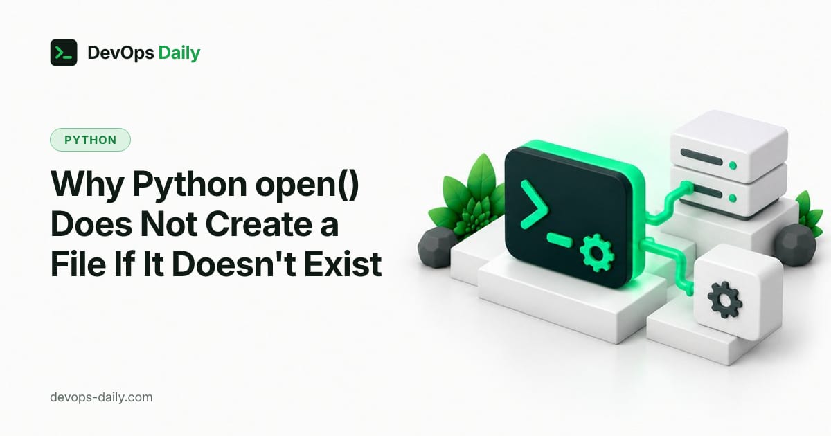 Why Python open() Does Not Create a File If It Doesn't Exist