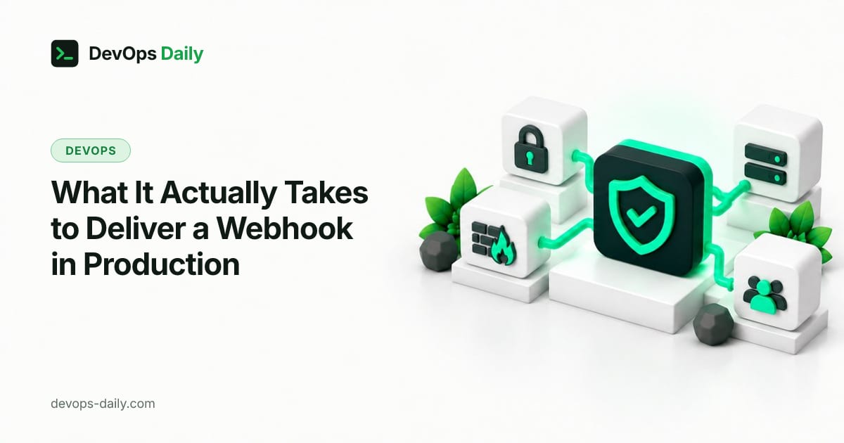 What It Actually Takes to Deliver a Webhook in Production
